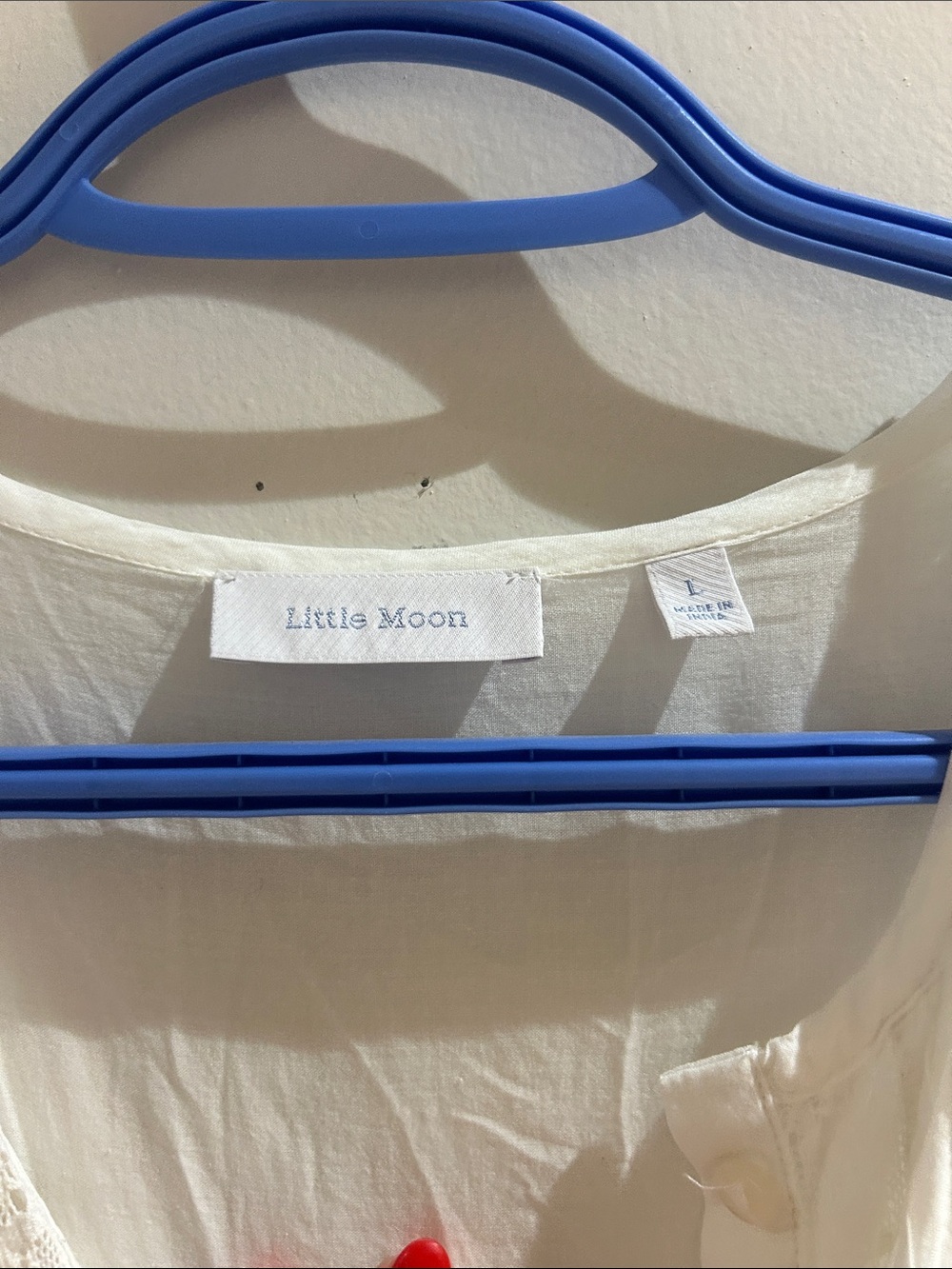 Little Moon White Button-Front Tiered Maxi Dress - Picture 2 of 4